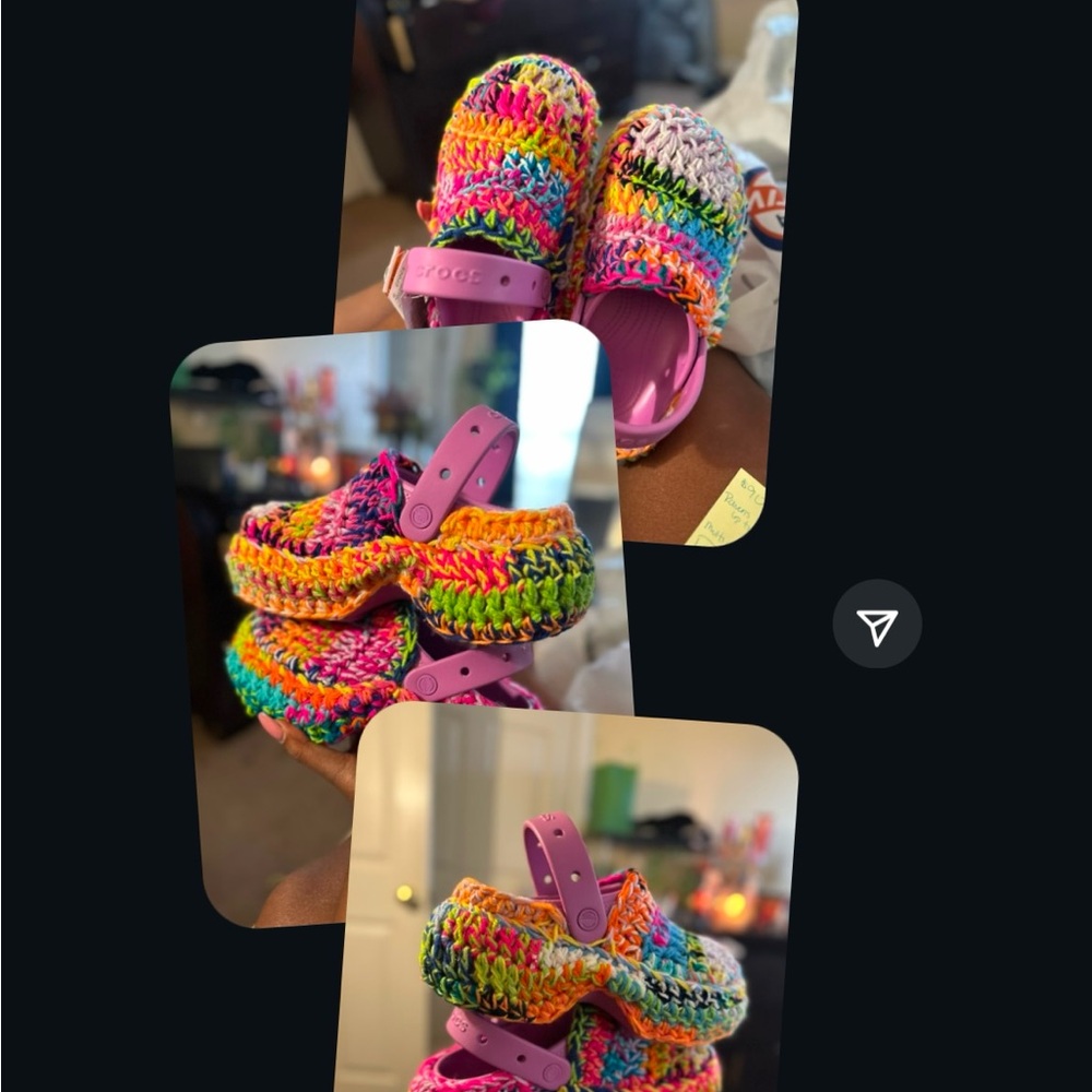 Crocs Multicolor Knit Clogs
